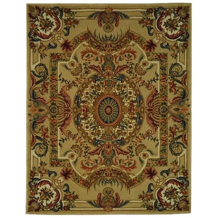 SAFAVIEH 6 Ft. x 9 Ft. Medium Rectangle- Traditional Savonnerie Hand Tufted Rug SAV202A-6